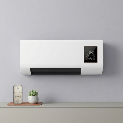 Calefactor y ventilador de pared