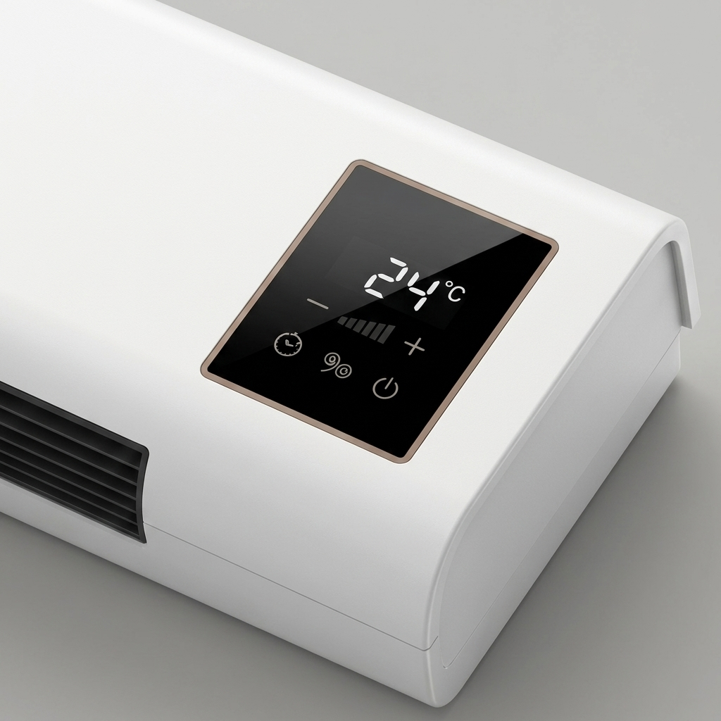 Calefactor y ventilador de pared